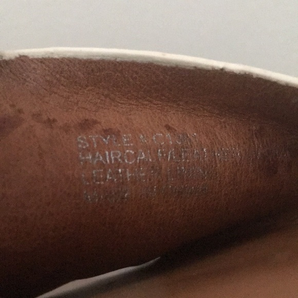 MADEWELL Brown / off whiteD'orsay Flats 9 Calf Hair Leather Open Toe Shoes - Picture 15 of 17